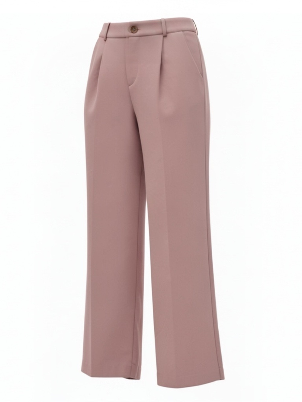 NEW Cotton Candy LA High Rise Trouser Pants Size Medium Blush Wide Leg Pockets